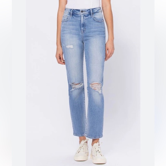 Hidden Denim - Hidden classic straight Blue Distressed Jeans